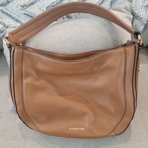 Tan leather Michael Kors purse handbag